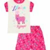Llama In Pyjamas Girls Short Cotton Summer Pyjamas -pajamas shop llamainpyjamas