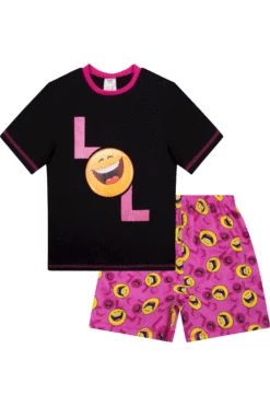 Girls LOL Laugh Out Loud Short Pyjamas -pajamas shop lol short pjs