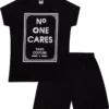 Girls No One Cares Short Pyjamas