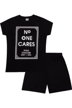 Girls No One Cares Short Pyjamas