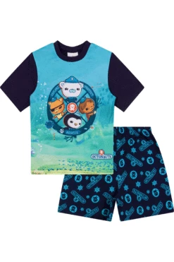 Boys Octonauts Explore, Protect And Rescue Short Pyjamas -pajamas shop octonauts short pyjamas