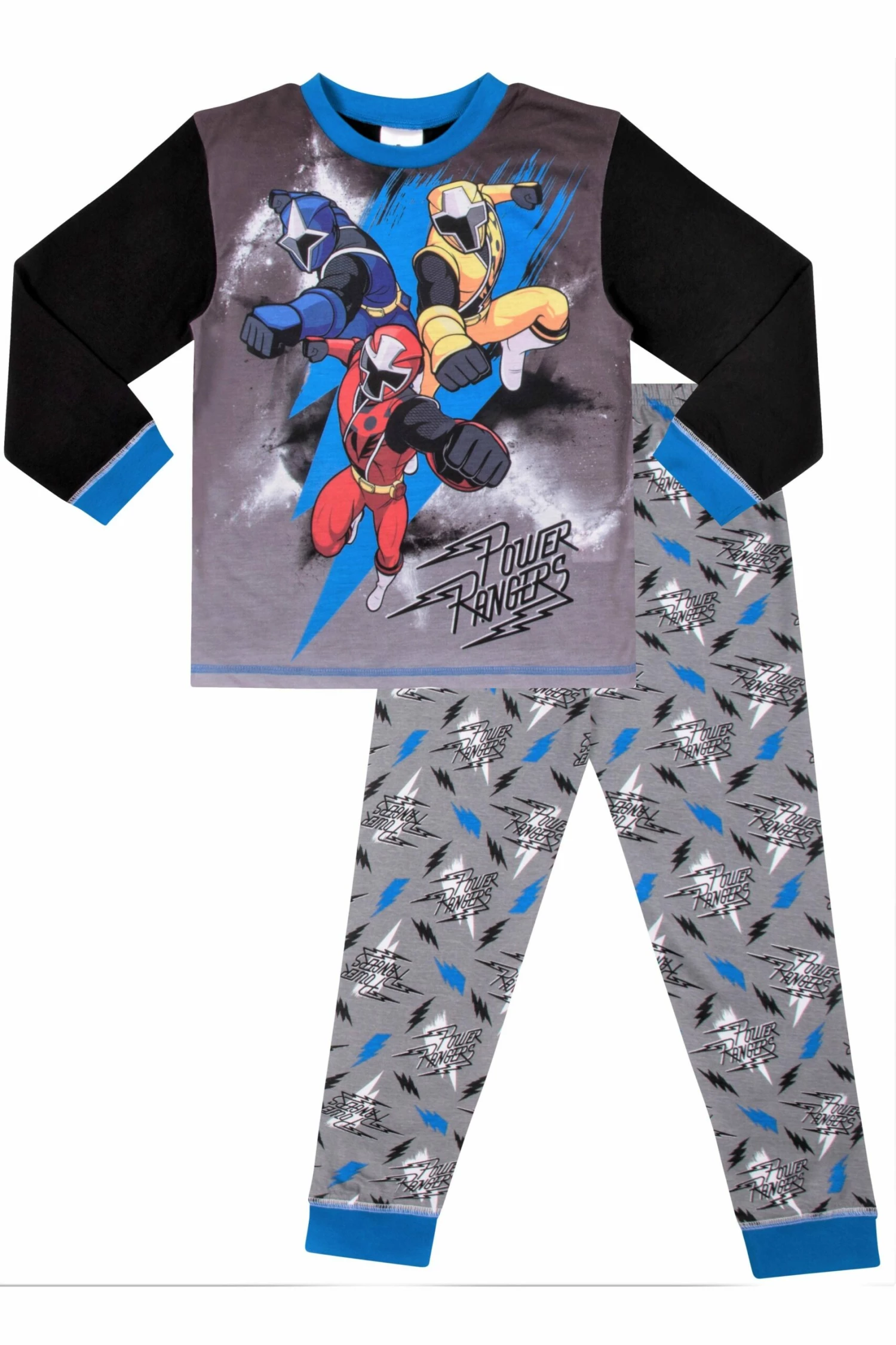 Boys Power Rangers Ninja Steel Long Pyjamas 3 Boys Power Rangers Ninja Steel Long Pyjamas
