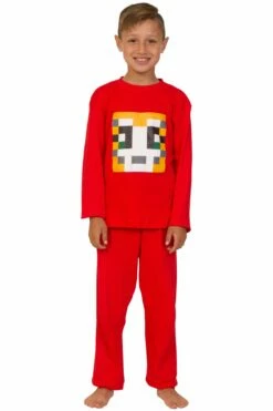 Boys Stampy Cat Pixel Long Pyjamas