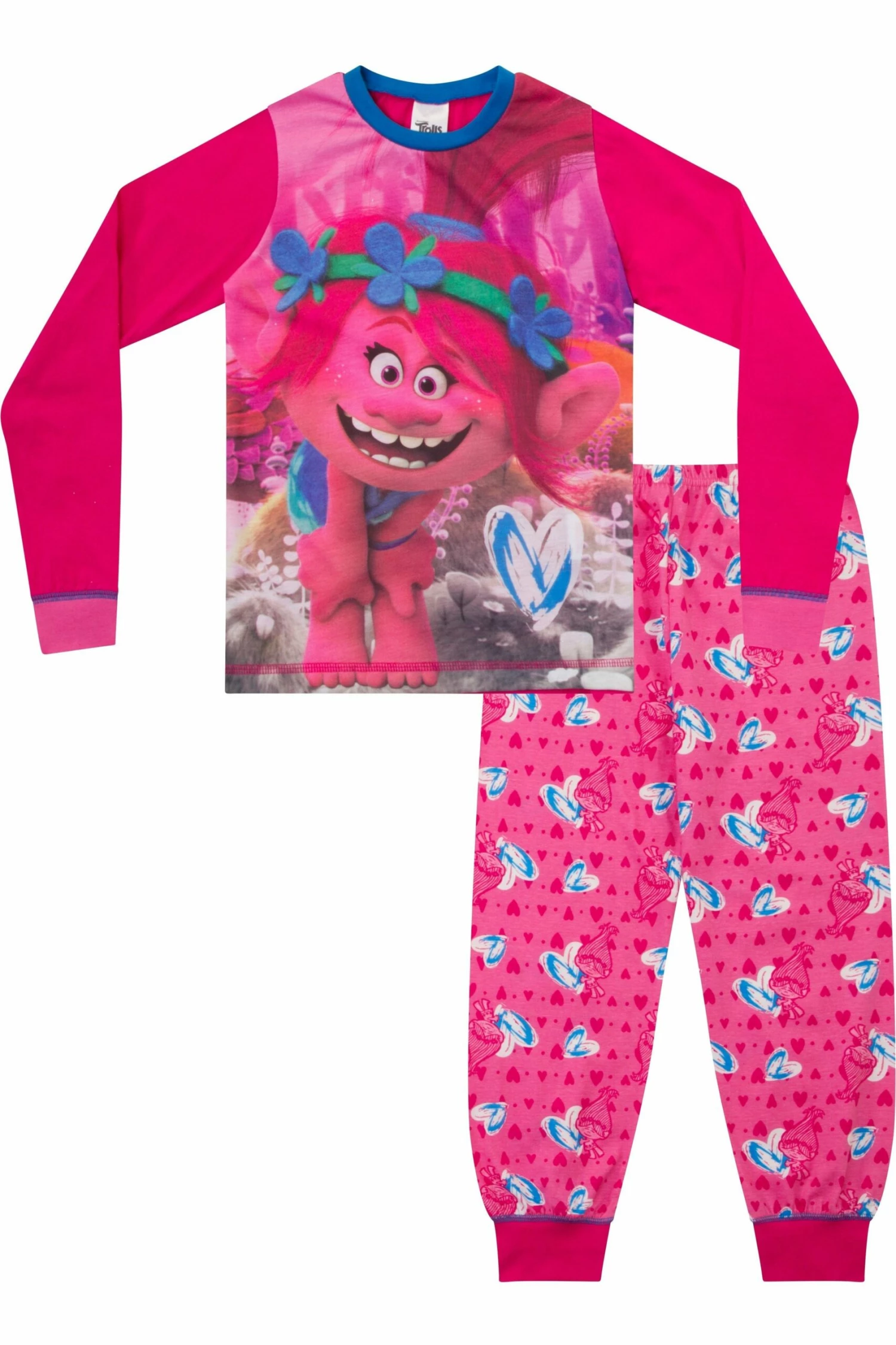 Girls Trolls 'Poppy' Long Pyjamas 3 Girls Trolls 'Poppy' Long Pyjamas